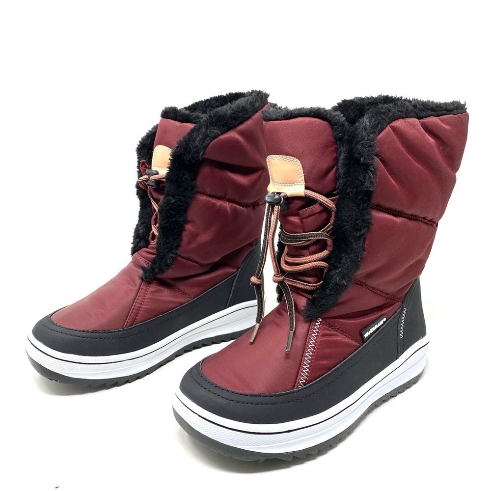 Wanderlust Women’s Hanna Warm Lined winter boots burgundy - Picture 2 of 7